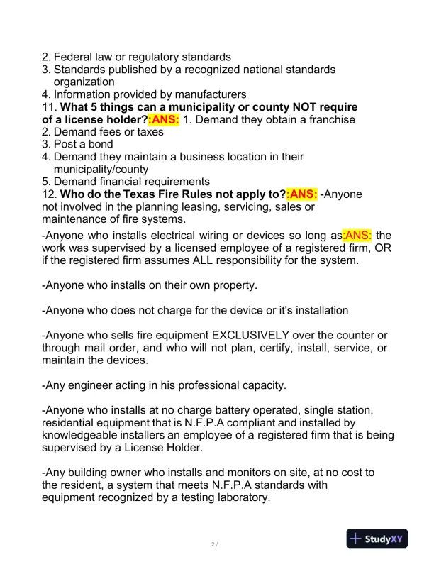 2024 TFM11 Practice Exam With Answers (82 Solved Questions) - Page 3 preview image