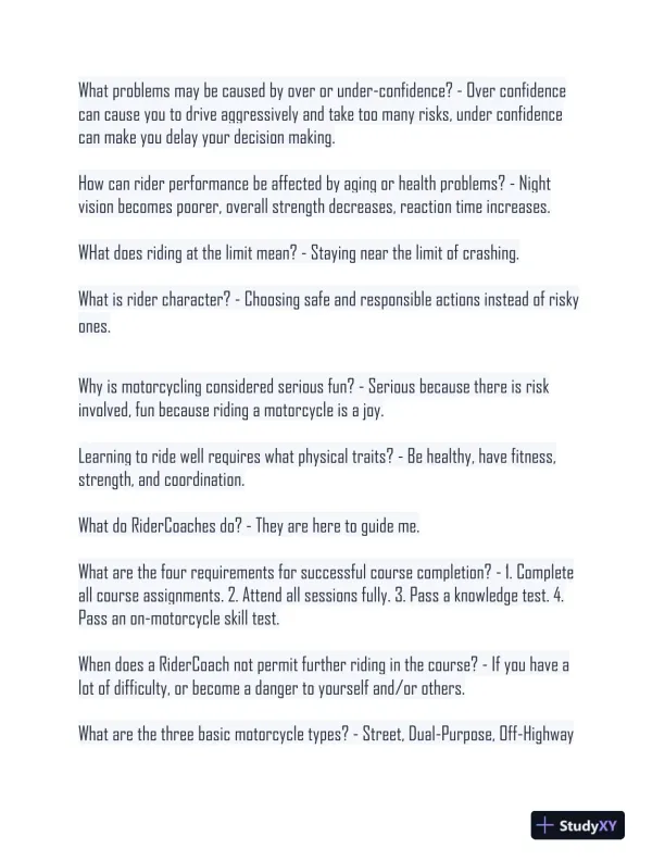 MSF Course Practice Exam With Answers (173 Solved Questions) - Page 5 preview image