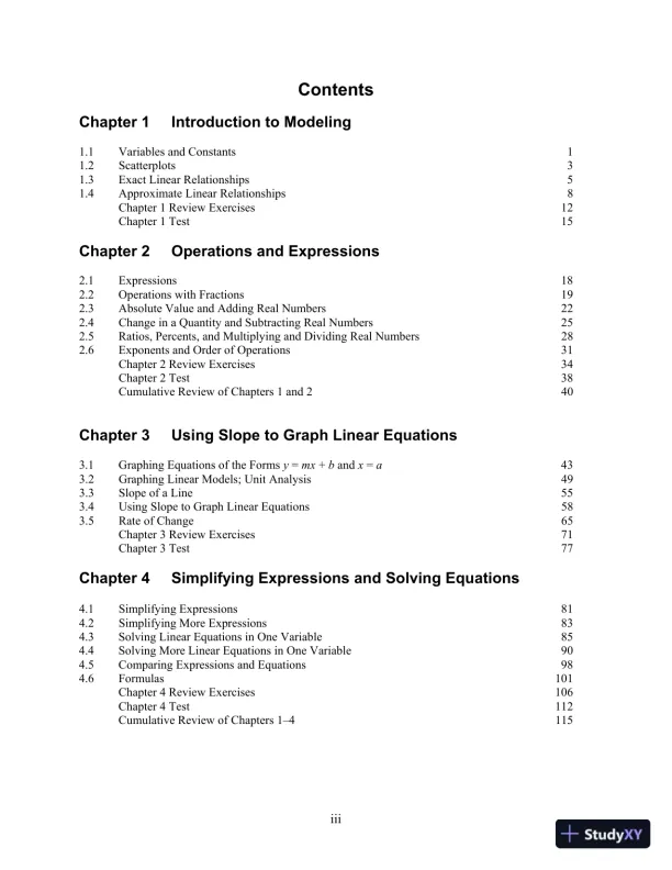 Solution Manual for Elementary and Intermediate Algebra: Functions and Authentic Applications, 3rd Edition - Page 3 preview image