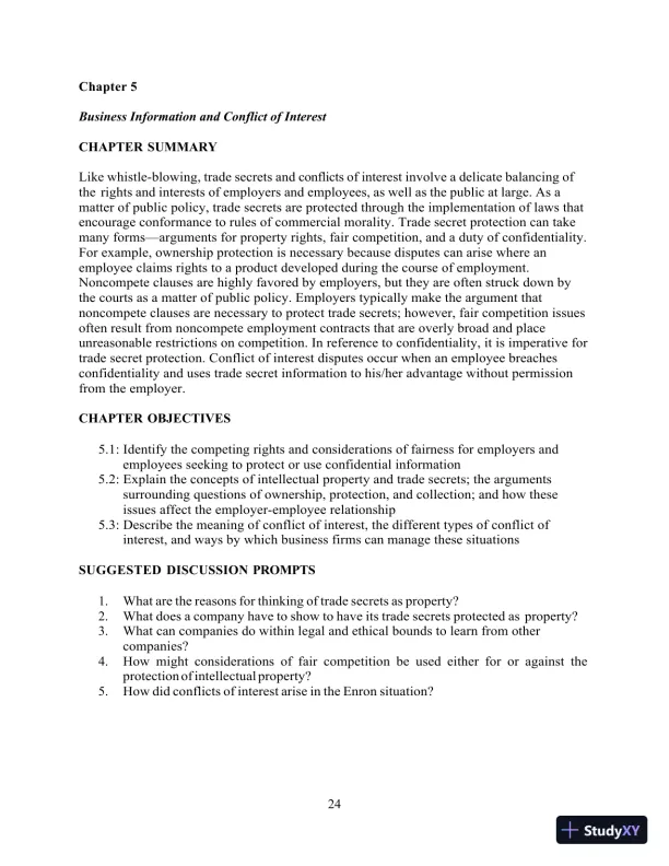 Test Bank for Ethics and the Conduct of Business, 8th Edition - Page 25 preview image