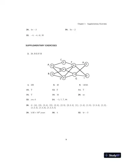 Solution Manual for Discrete Mathematics (Classic Version), 5th Edition - Page 11 preview image