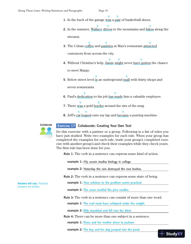 Solution Manual for Along These Lines: Writing Paragraphs and Essays with Writing from Reading Strategies, MLA Update, 7th Edition - Page 12 preview image