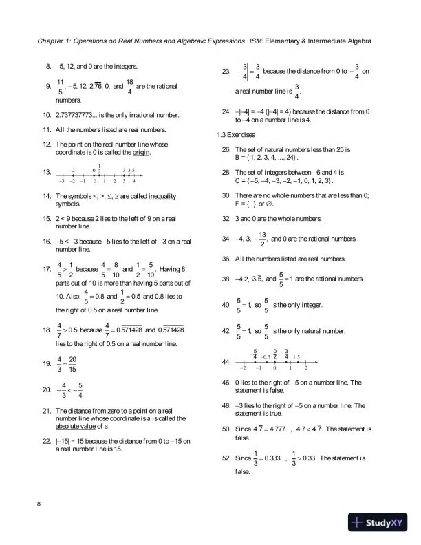 Solution Manual for Elementary and Intermediate Algebra, 4th Edition - Page 11 preview image