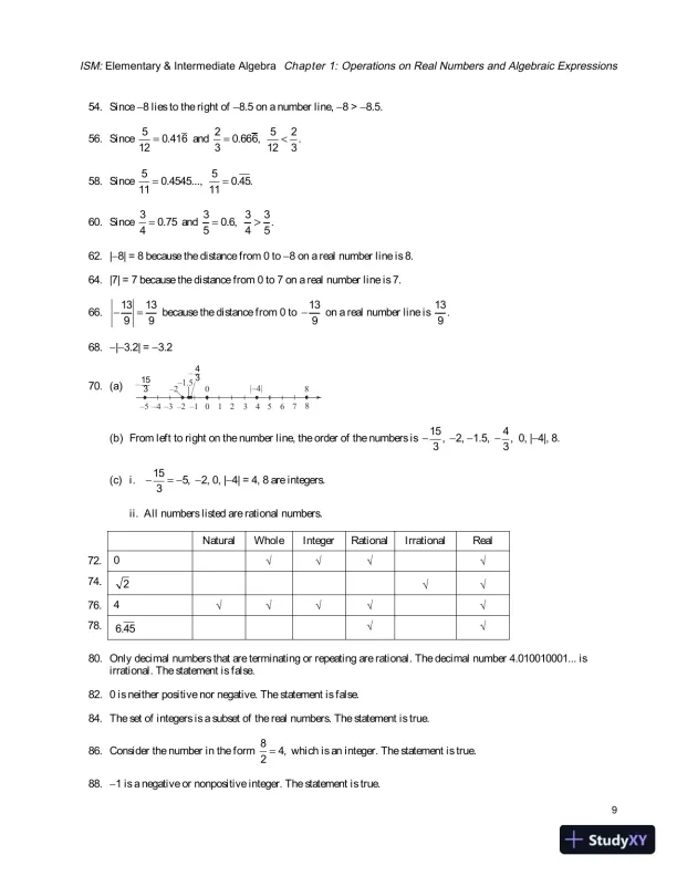 Solution Manual for Elementary and Intermediate Algebra, 4th Edition - Page 12 preview image