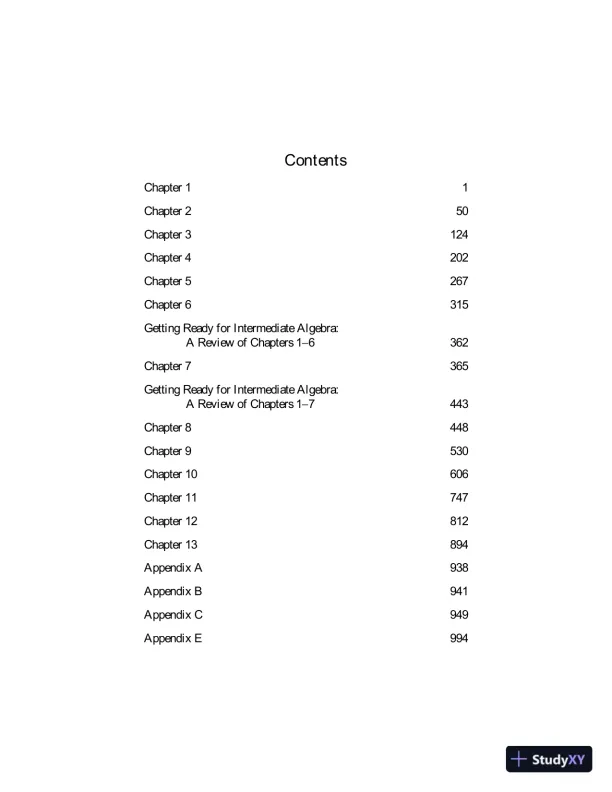 Solution Manual for Elementary and Intermediate Algebra, 4th Edition - Page 3 preview image