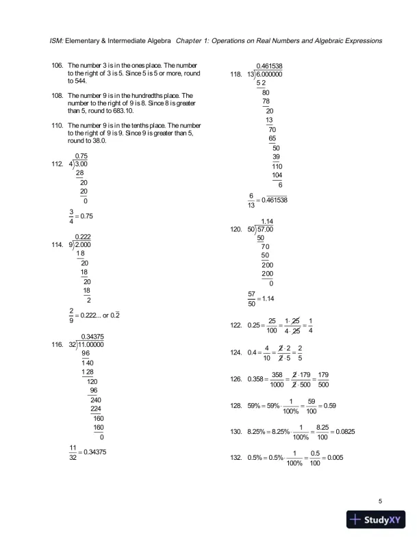 Solution Manual for Elementary and Intermediate Algebra, 4th Edition - Page 8 preview image