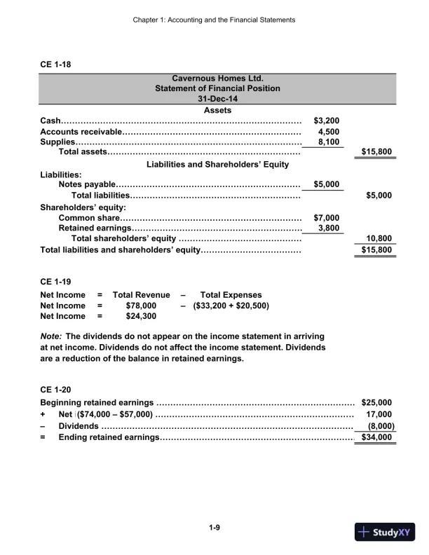 Cornerstones Of Financial Accounting, First Canadian Edition Solution Manual - Page 10 preview image