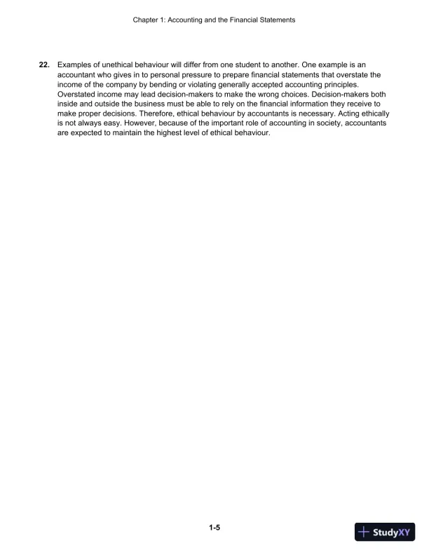 Cornerstones Of Financial Accounting, First Canadian Edition Solution Manual - Page 6 preview image