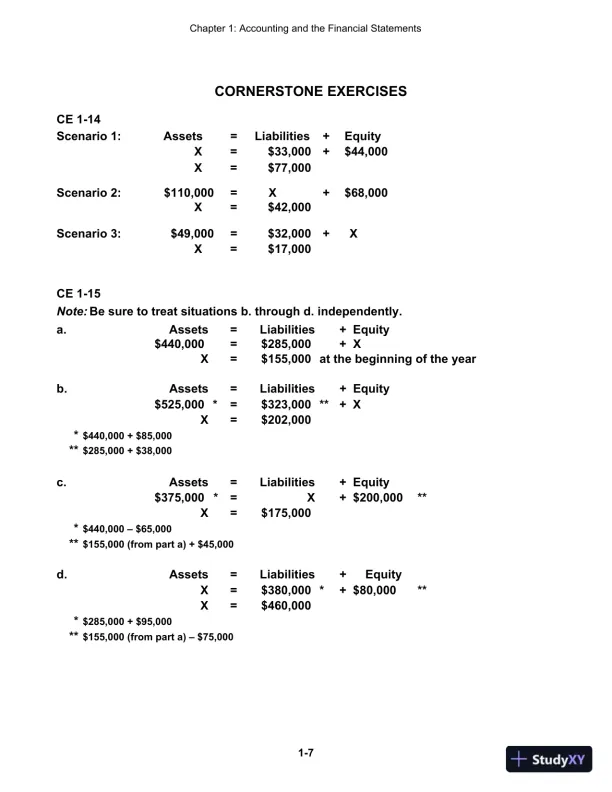 Cornerstones Of Financial Accounting, First Canadian Edition Solution Manual - Page 8 preview image