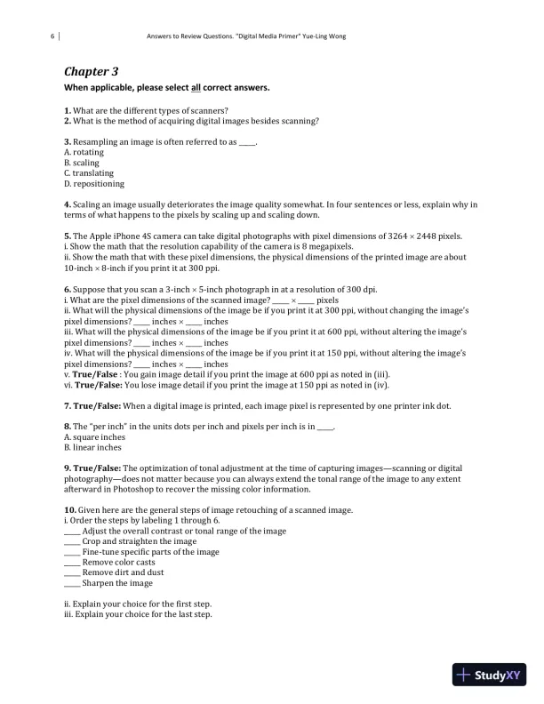 Solution Manual for Digital Media Primer, 3rd Edition - Page 7 preview image