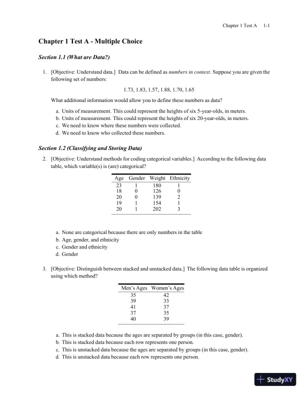 Solution Manual for Essential Statistics, 2nd Edition - Page 1 preview image
