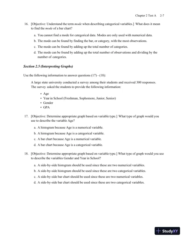 Solution Manual for Essential Statistics, 2nd Edition - Page 27 preview image