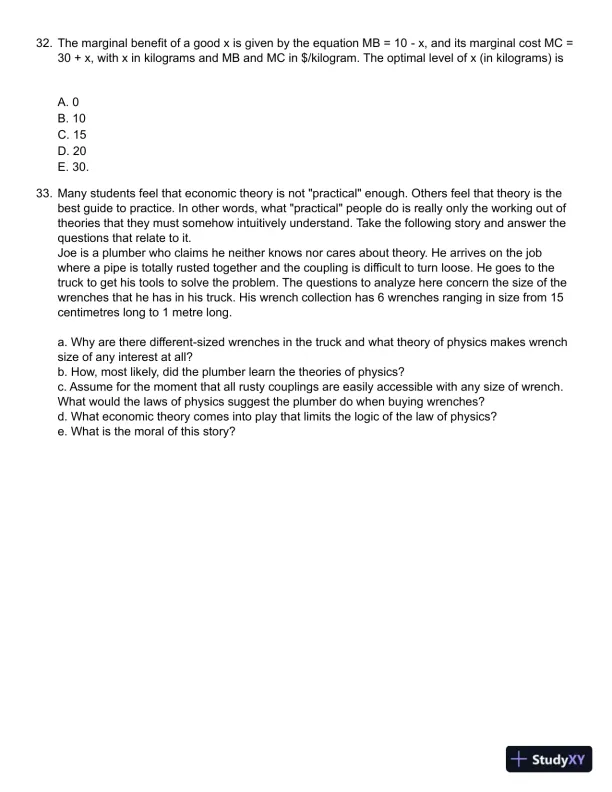 Microeconomics and Behaviour 5th Edition Test Bank - Page 9 preview image
