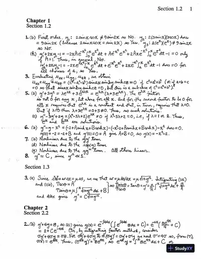 Solution Manual For Advanced Engineering Mathematics, 2nd Edition - Page 1 preview image