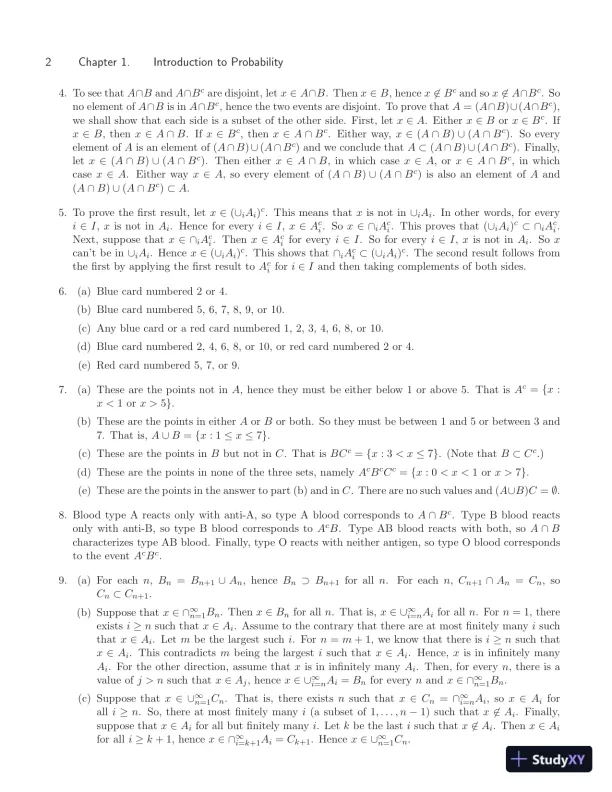 Solution Manual for Probability and Statistics, 4th Edition - Page 9 preview image