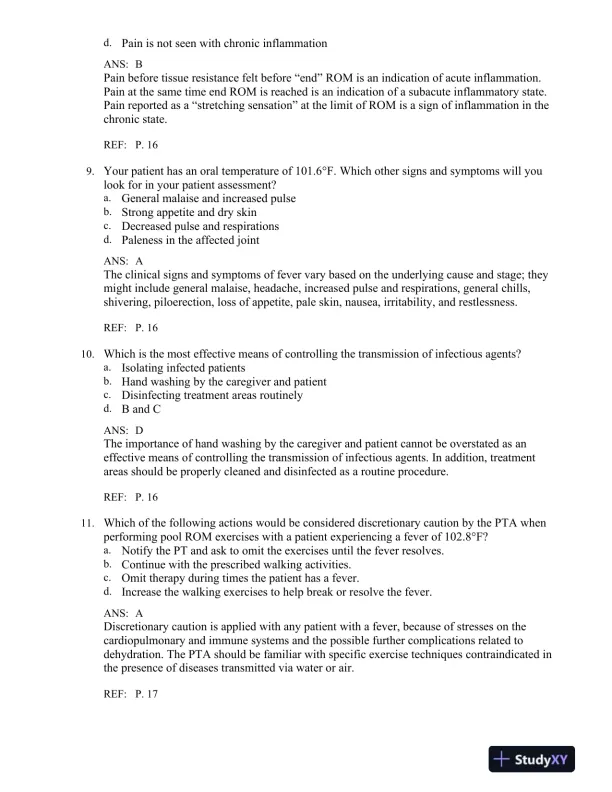 Fundamental Orthopedic Management for the Physical Therapist Assistant, 4th Edition Test Bank - Page 10 preview image