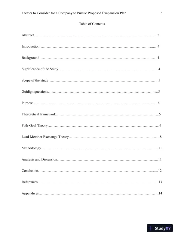 Factors to Consider for a Company� to Pursue Proposed Exapansion Plan - Page 4 preview image