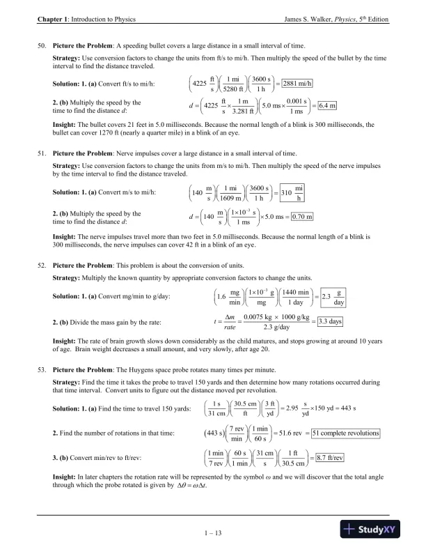 Solution Manual for Physics, 5th Edition - Page 14 preview image