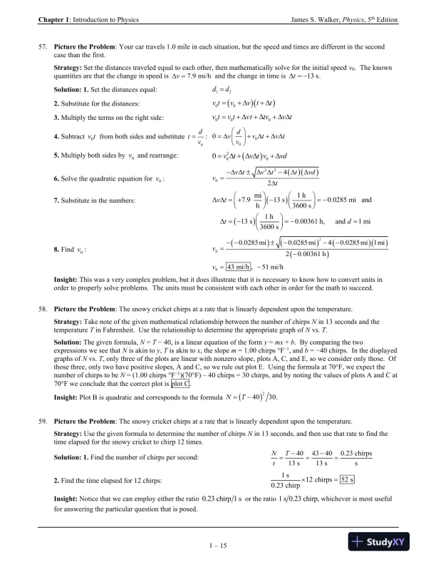 Solution Manual for Physics, 5th Edition - Page 16 preview image