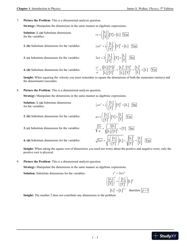 Solution Manual for Physics, 5th Edition - Page 4 preview image
