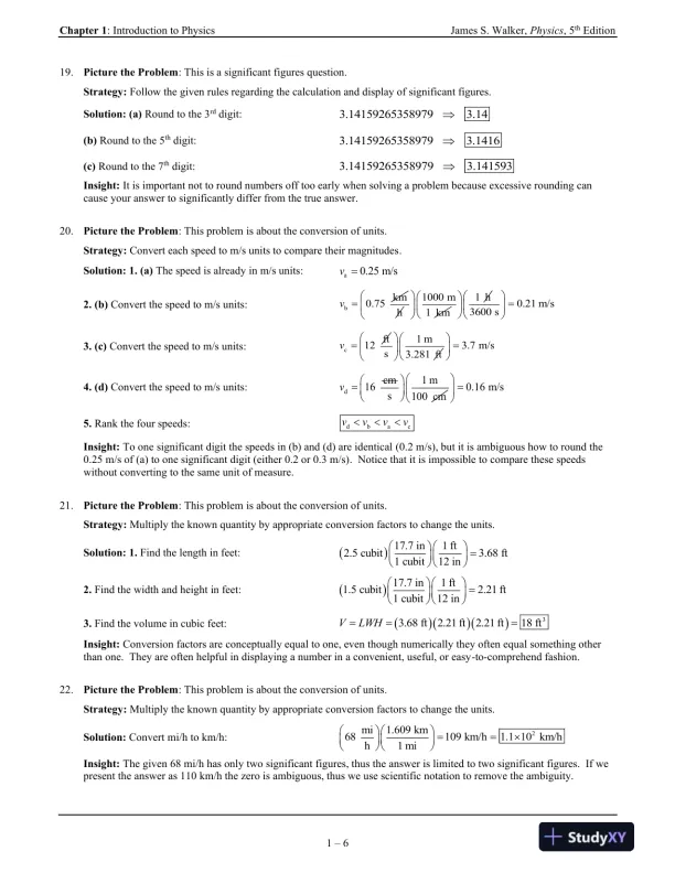 Solution Manual for Physics, 5th Edition - Page 7 preview image