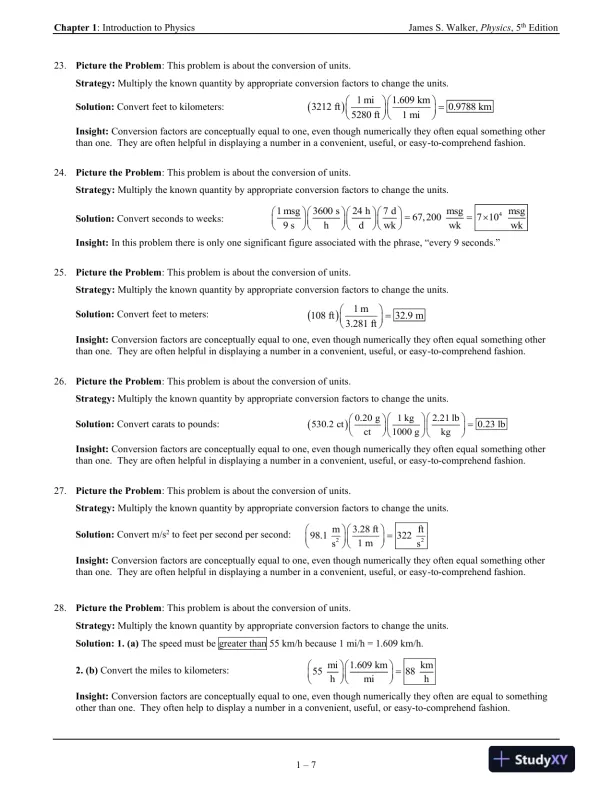 Solution Manual for Physics, 5th Edition - Page 8 preview image