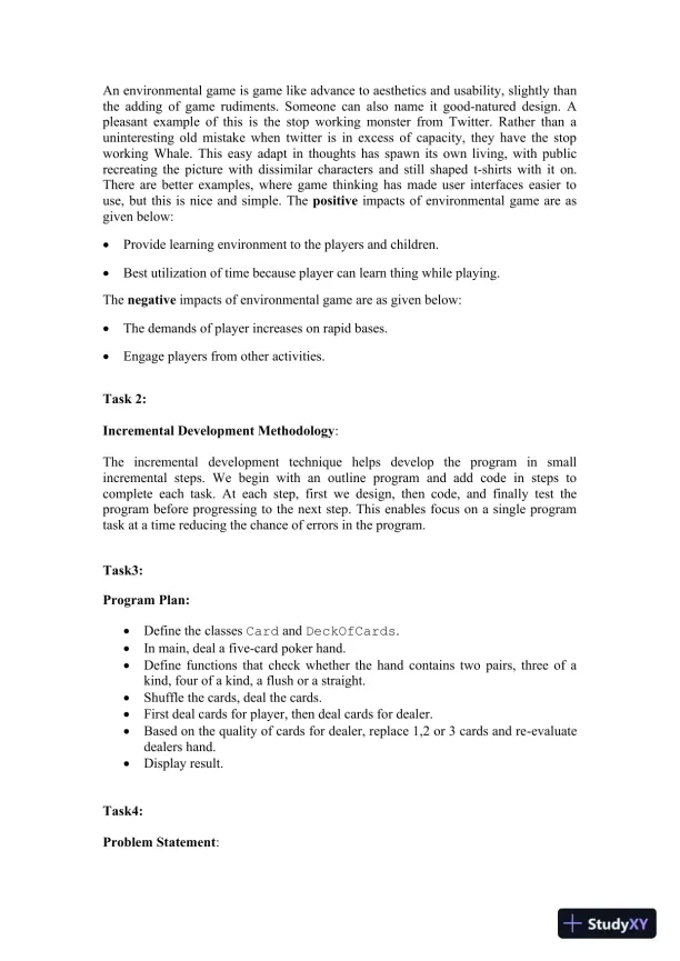 Development of a Poker Game Application Using Object-Oriented Programming Techniques - Page 5 preview image