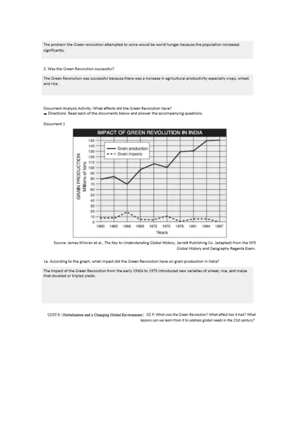 The Green Revolution Solving World Hunger through - Page 2 preview image