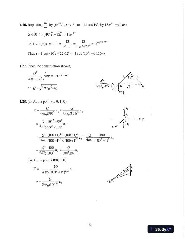 Solution Manual for Fundamentals of Electromagnetics for Electrical and Computer Engineering, 1st Edition - Page 11 preview image