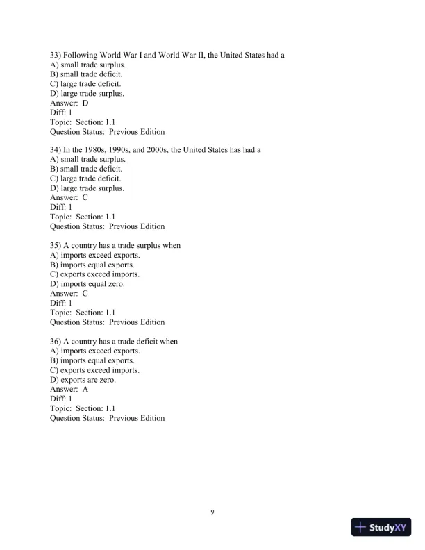 Test Bank for Macroeconomics, 10th Edition - Page 10 preview image
