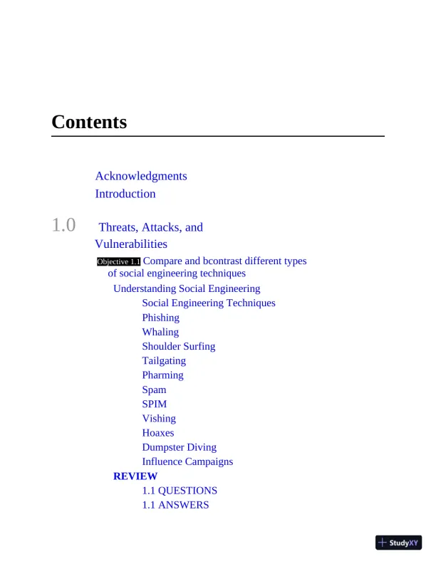 Mike Meyers CompTIA Security+ SY0-601 Exam Certification Passport, 6th Edition (2021) - Page 11 preview image