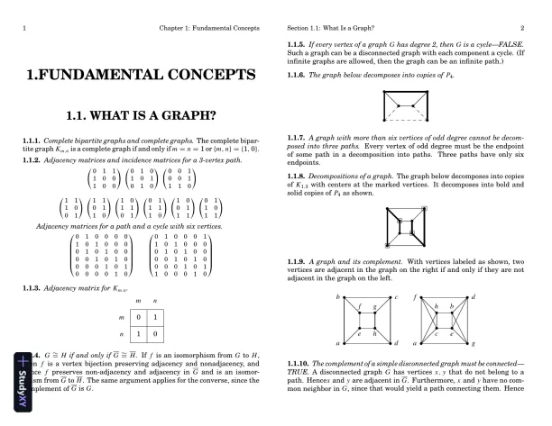 Solution Manual for Introduction to Graph Theory, 2nd Edition - Page 3 preview image