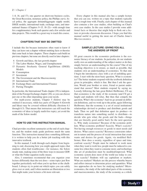 Macroeconomics, Third Edition Solution Manual - Page 5 preview image