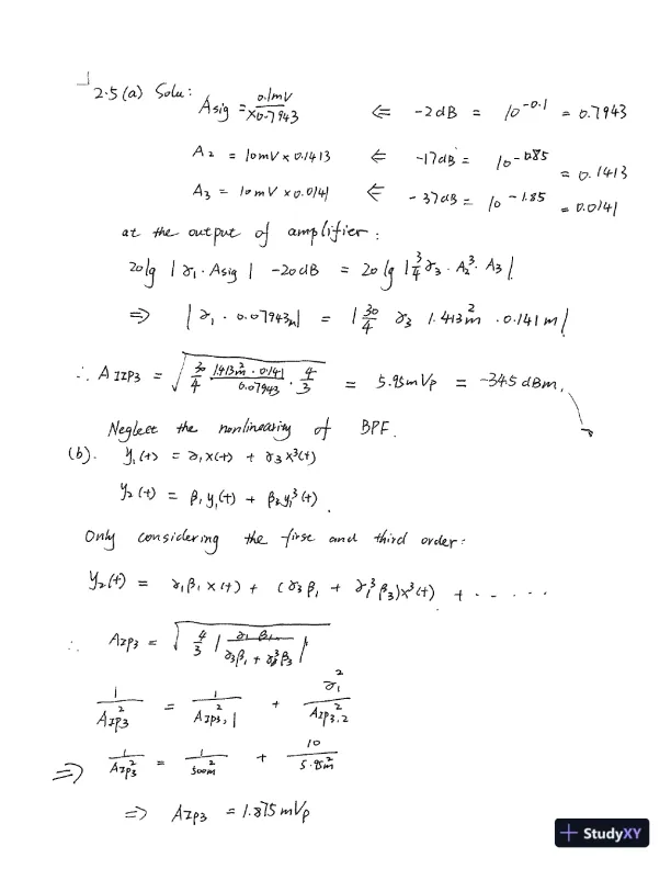 Solution Manual For Rf Microelectronics, 2nd Edition - Page 9 preview image