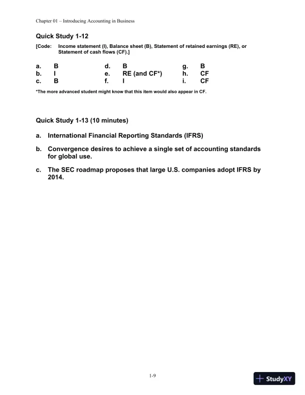 Solution Manual for Financial Managerial Accounting, 4th edition - Page 10 preview image