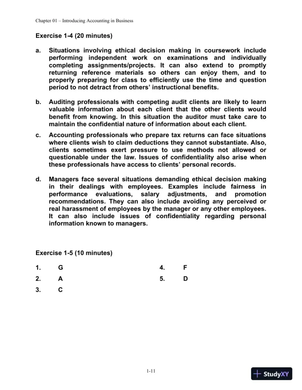 Solution Manual for Financial Managerial Accounting, 4th edition - Page 12 preview image