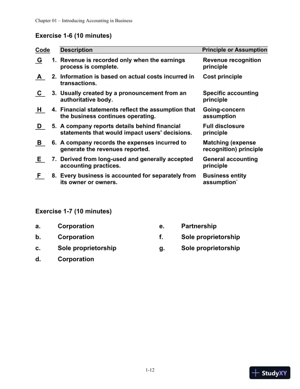 Solution Manual for Financial Managerial Accounting, 4th edition - Page 13 preview image