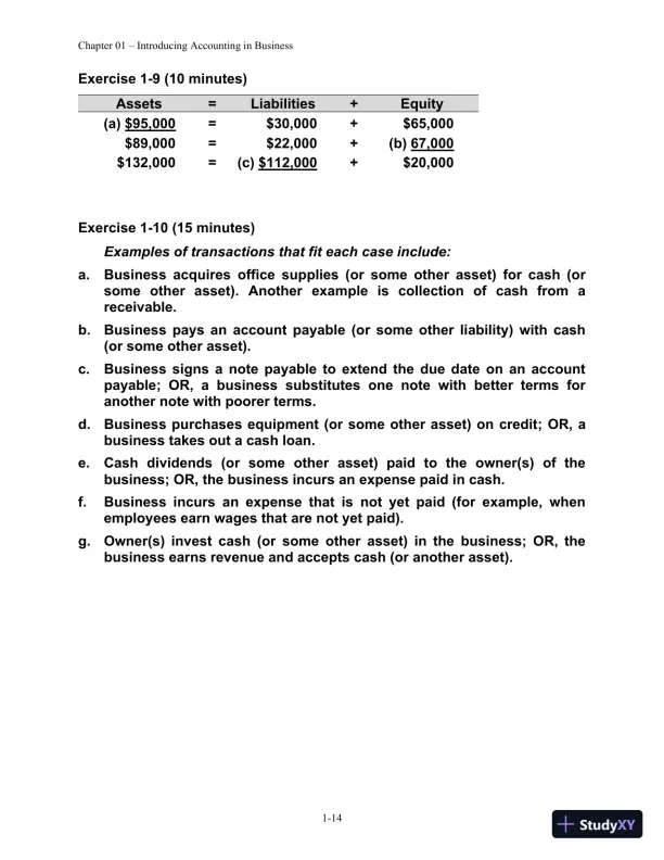 Solution Manual for Financial Managerial Accounting, 4th edition - Page 15 preview image