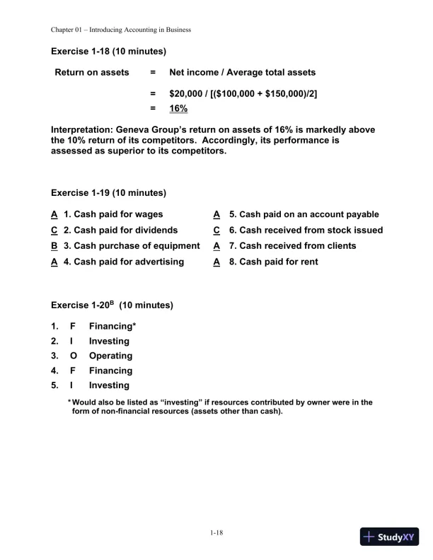 Solution Manual for Financial Managerial Accounting, 4th edition - Page 19 preview image
