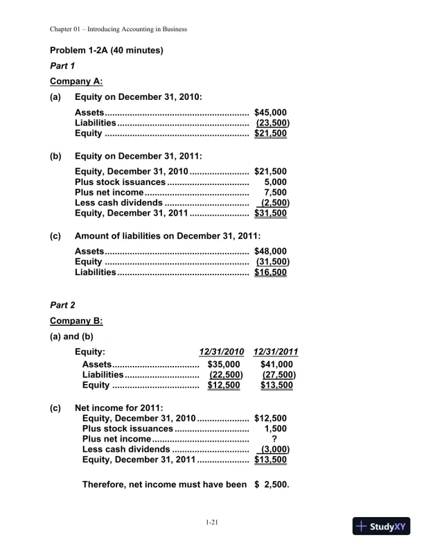 Solution Manual for Financial Managerial Accounting, 4th edition - Page 22 preview image