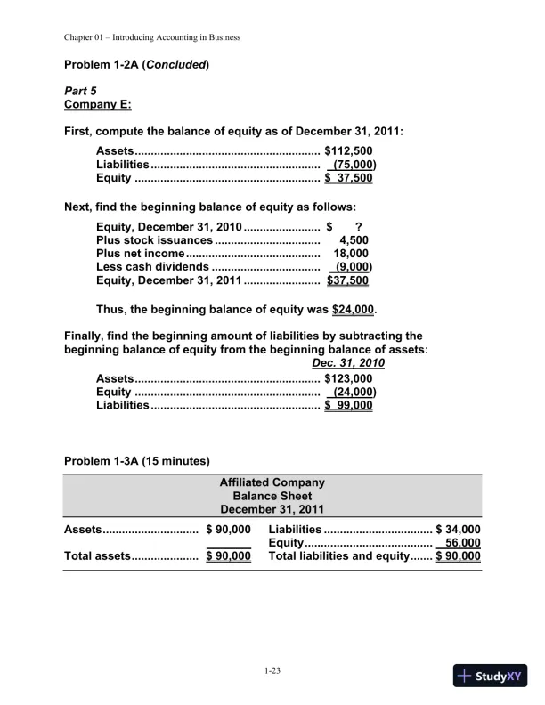 Solution Manual for Financial Managerial Accounting, 4th edition - Page 24 preview image
