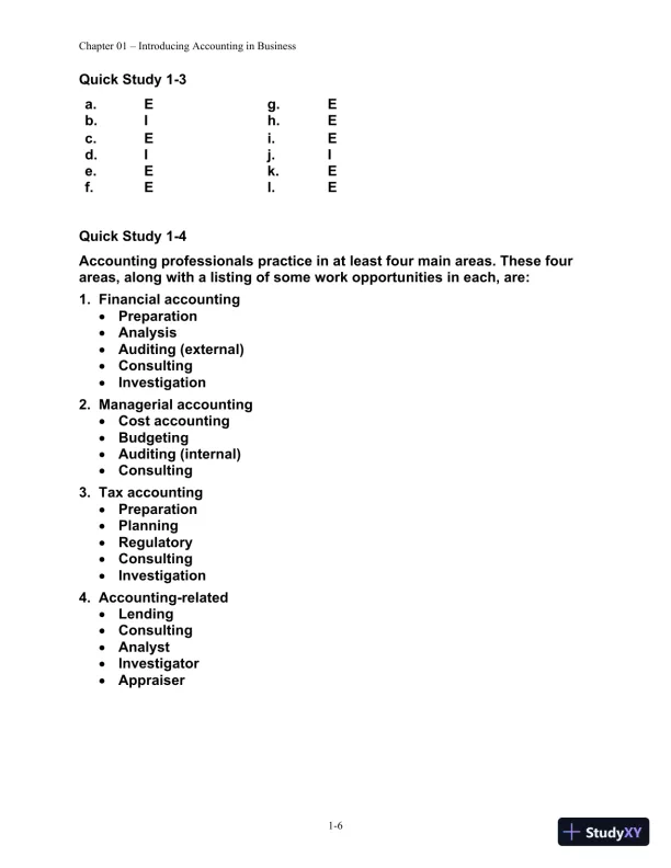 Solution Manual for Financial Managerial Accounting, 4th edition - Page 7 preview image