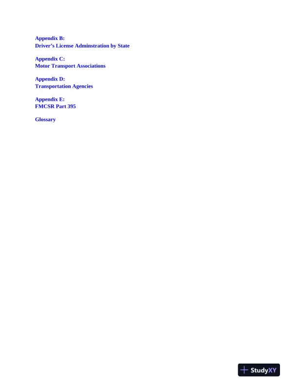 CDL: Commercial Driver's License Truck Driver's Test, 5th Edition (2023) - Page 11 preview image