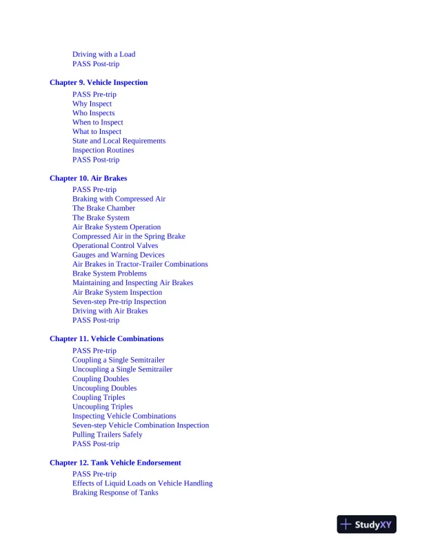 CDL: Commercial Driver's License Truck Driver's Test, 5th Edition (2023) - Page 9 preview image