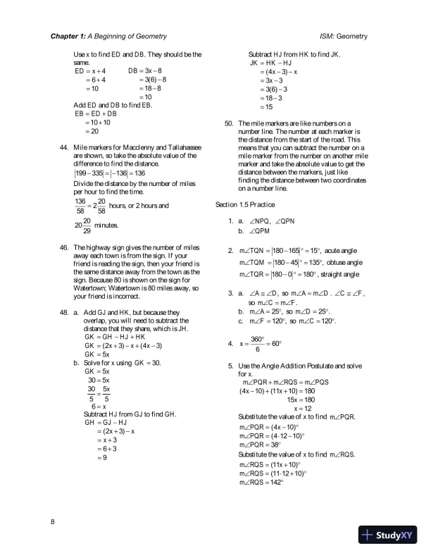 Solution Manual for Geometry, 1st Edition - Page 12 preview image