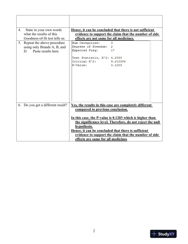 STAT 3001 Week 5 Project Solution Correct Answers - Page 3 preview image