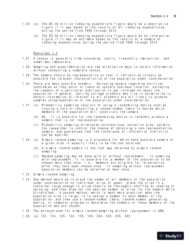Solution Manual for Introductory Statistics, 10th Edition - Page 6 preview image