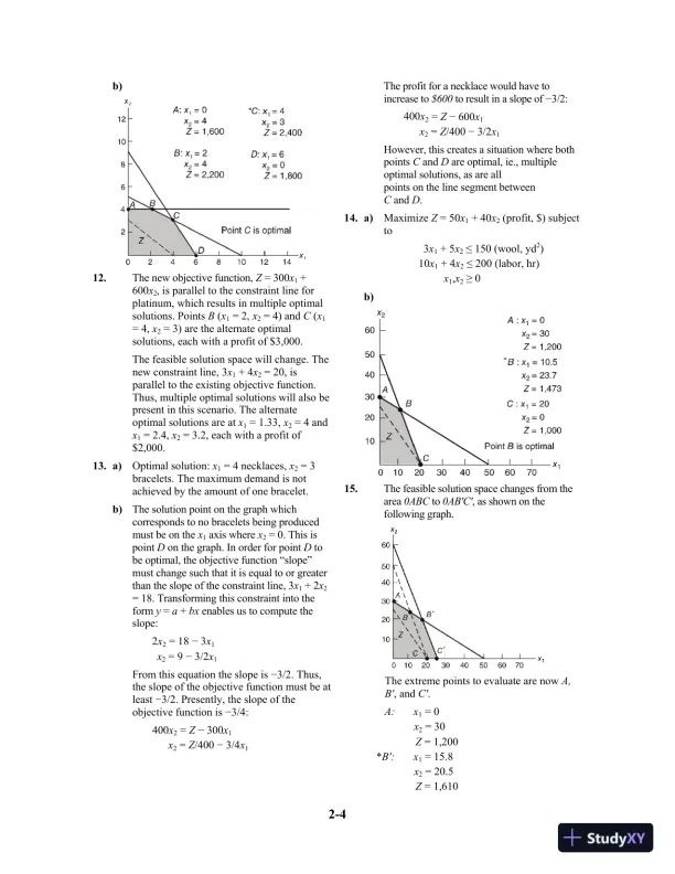 Solution Manual For Introduction To Management Science, 12th Edition - Page 15 preview image