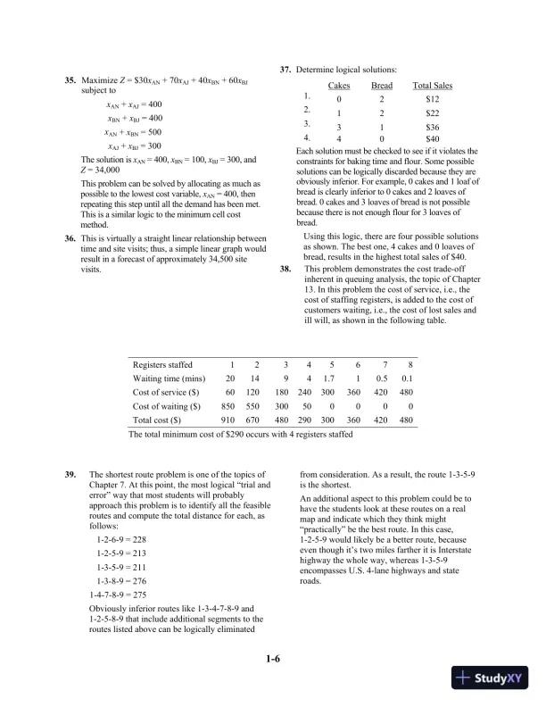 Solution Manual For Introduction To Management Science, 12th Edition - Page 9 preview image