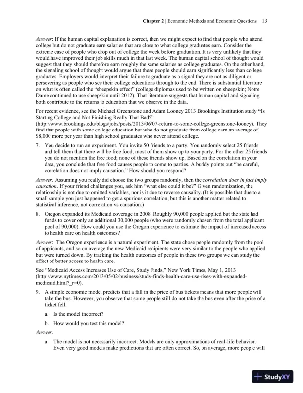 Solution Manual for Economics, 2nd Edition - Page 14 preview image